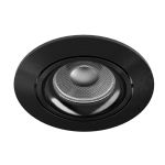 Noxion Recessed Spot Vision MR16 Tiltable Shiny Black | 82mm - Cutout 69mm - IP20 - incl. GU10 Socket