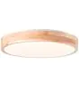 Brilliant Slimline Ceiling Light Metal Wood Plastic White 22W 2400lm - 830 Warm White | 345mm